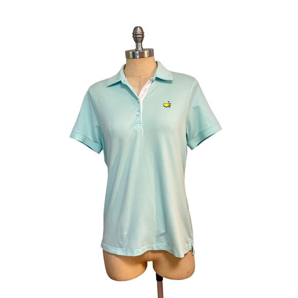Magnolia Lane Masters Golf Polo Shirt Aqua Augusta National Medium - Picture 1 of 5